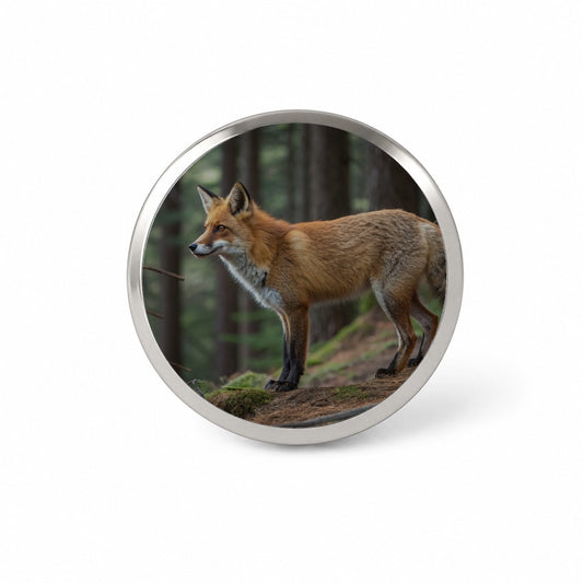 Japanese Fox Forest Novelty Hat Backpack Lapel Pin