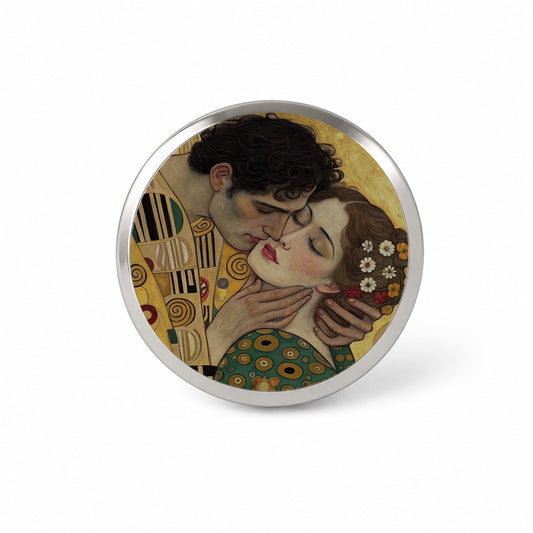 Klimt The Kiss Inspired Novelty Hat Backpack Lapel Pin