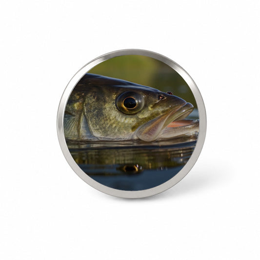 Largemouth Bass Fishing Wildlife Novelty Hat Backpack Lapel Pin