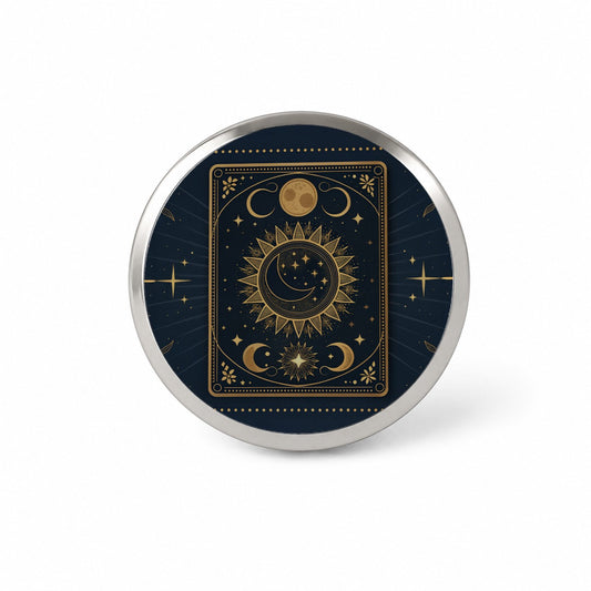 Mystical Divination Tarot Card Novelty Hat Backpack Lapel Pin