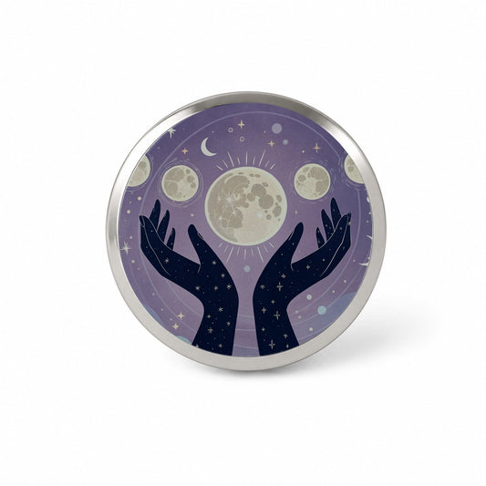 Mystical Moon Phases Novelty Hat Backpack Lapel Pin