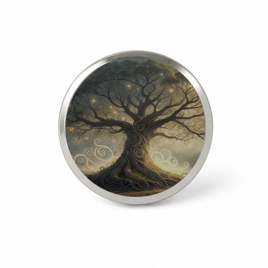 Mystical Tree Of Life Novelty Hat Backpack Lapel Pin