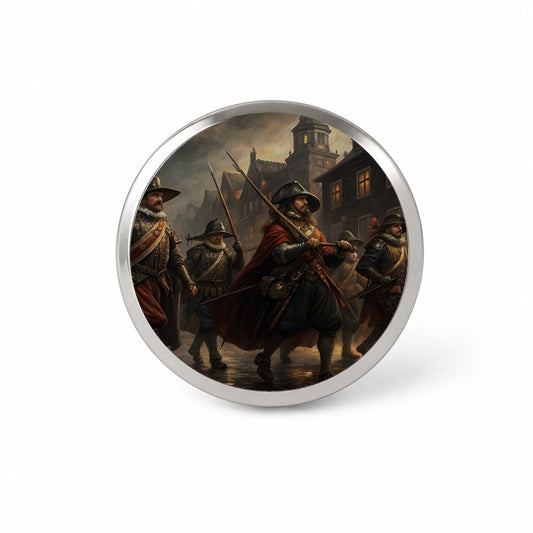 Night Watch Rembrandt Inspired Novelty Hat Backpack Lapel Pin