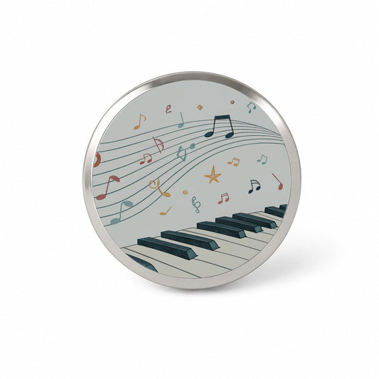 Piano Music Flow Novelty Hat Backpack Lapel Pin