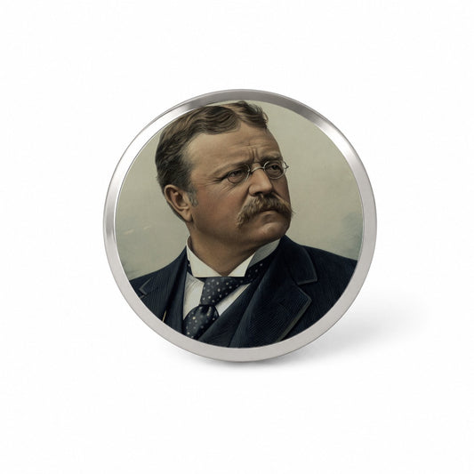 Theodore Roosevelt American President Novelty Hat Backpack Lapel Pin
