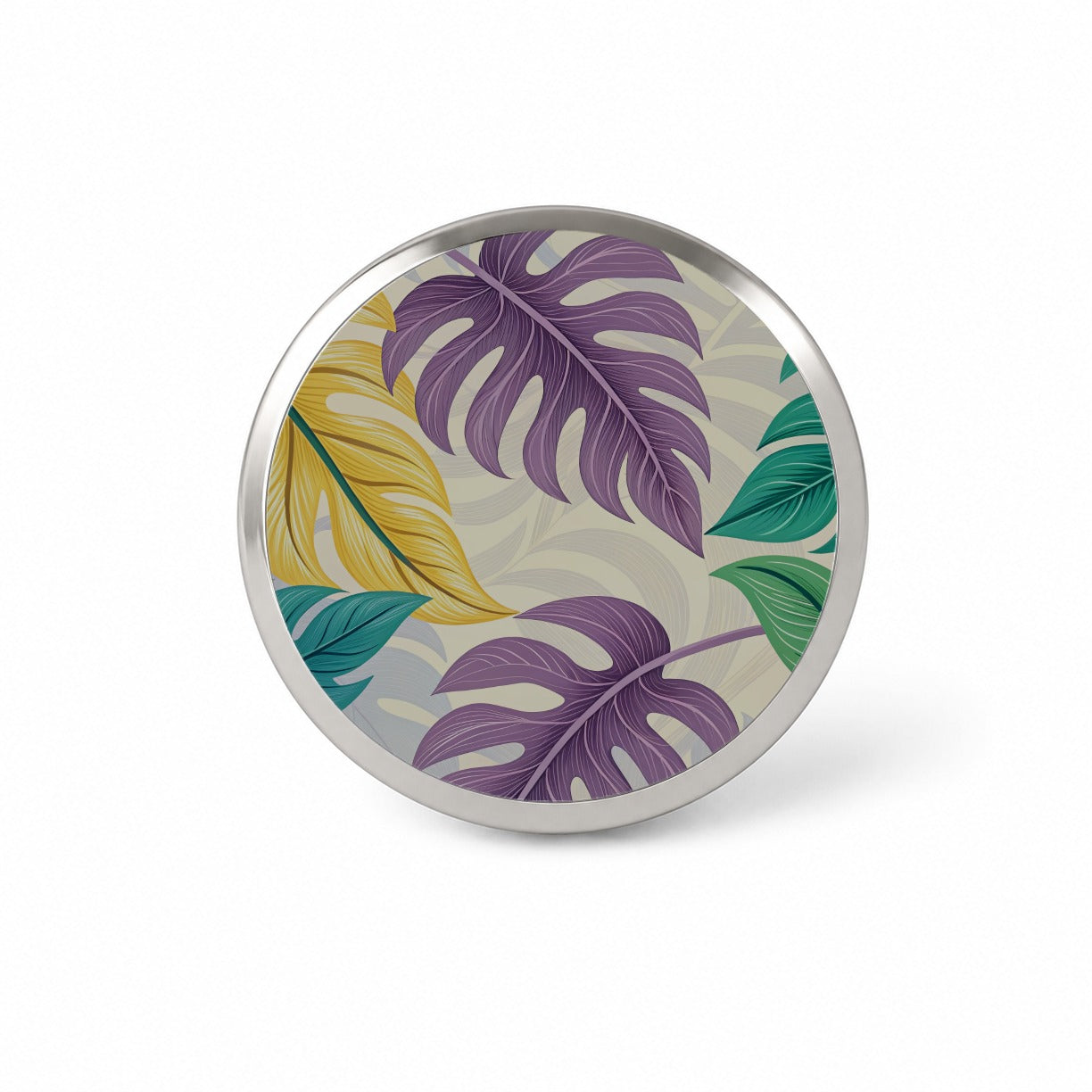 Tropical Leaves Colorful Foliage Novelty Hat Backpack Lapel Pin
