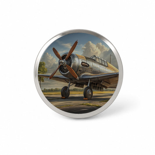 Vintage Propeller Airplane Novelty Hat Backpack Lapel Pin