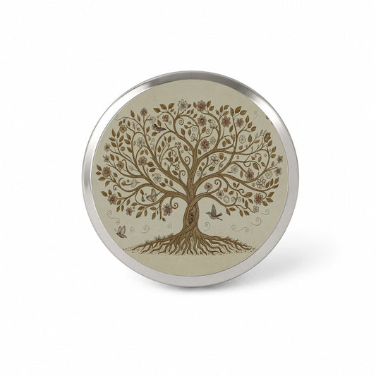 Vintage Tree Of Life Novelty Hat Backpack Lapel Pin