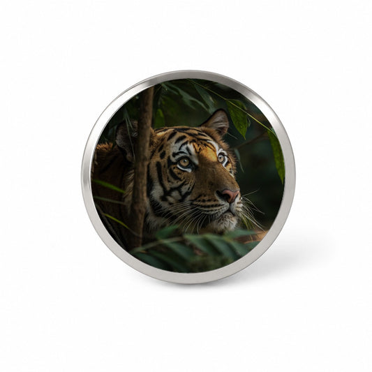 Wild Tiger Forest Jungle Novelty Hat Backpack Lapel Pin