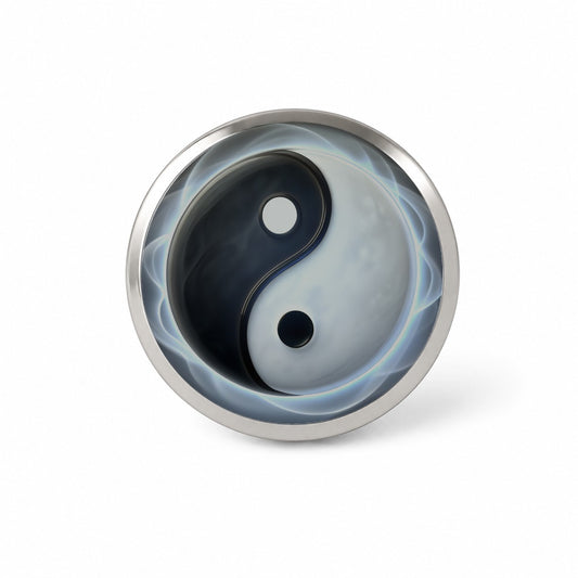 Yin Yang Spiritual Novelty Hat Backpack Lapel Pin
