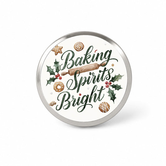 Baking Spirits Bright Christmas Novelty Hat Backpack Lapel Pin