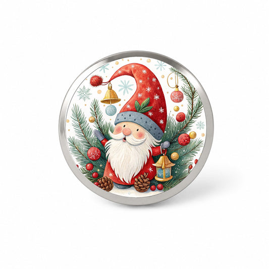 Christmas Gnome Colorful Novelty Hat Backpack Lapel Pin