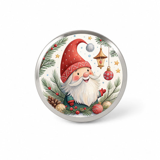 Christmas Gnome Happy Novelty Hat Backpack Lapel Pin