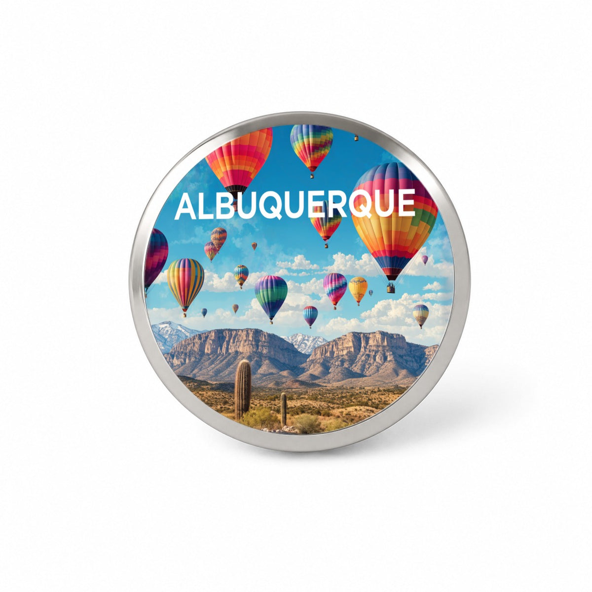 Albuquerque New Mexico Travel Novelty Hat Backpack Lapel Pin