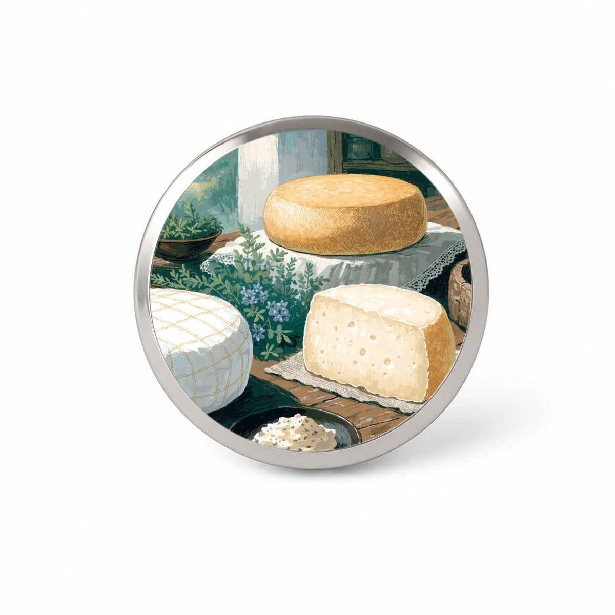 Artisan Cheesemaking Novelty Hat Backpack Lapel Pin