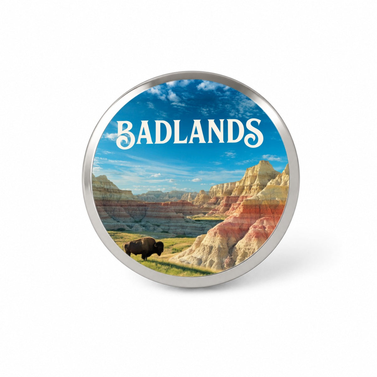 Badlands South Dakota Travel Novelty Hat Backpack Lapel Pin