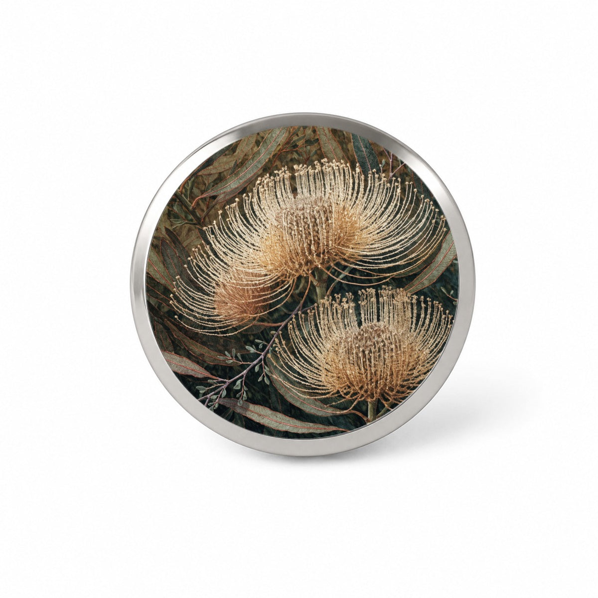 Banksia Australian Botanical Novelty Hat Backpack Lapel Pin