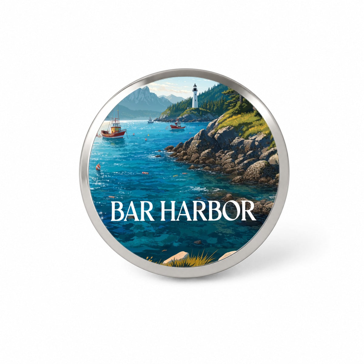 Bar Harbor Maine Travel Novelty Hat Backpack Lapel Pin