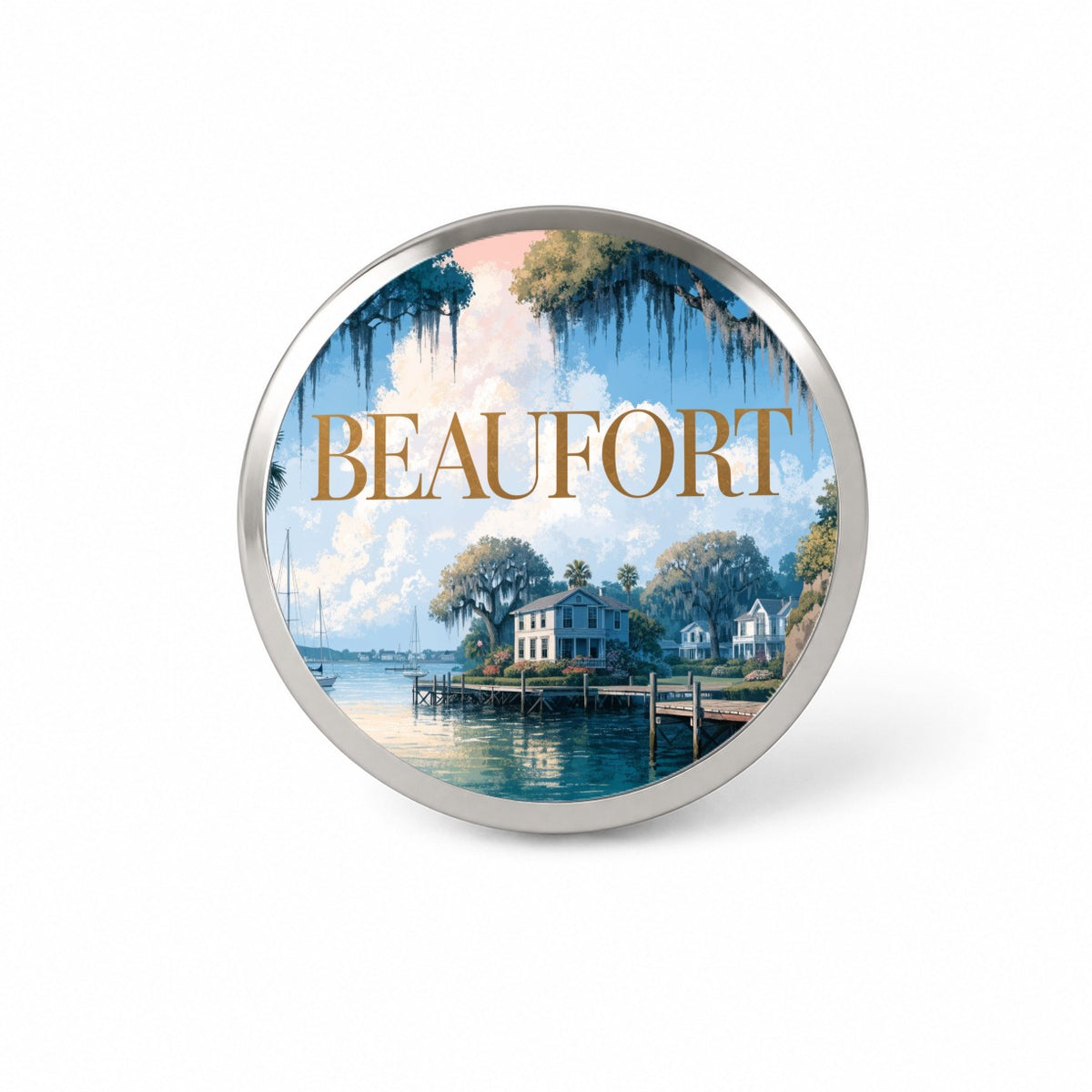 Beaufort South Carolina Travel Novelty Hat Backpack Lapel Pin