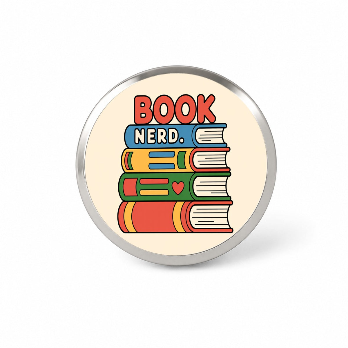 Book Nerd Reader Cute Funny Novelty Hat Backpack Lapel Pin