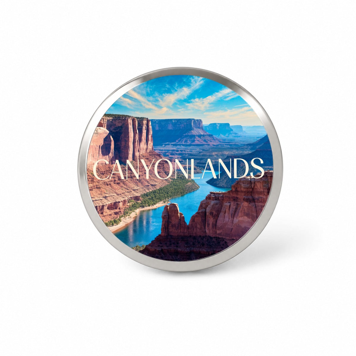 Canyonlands Utah Travel Novelty Hat Backpack Lapel Pin