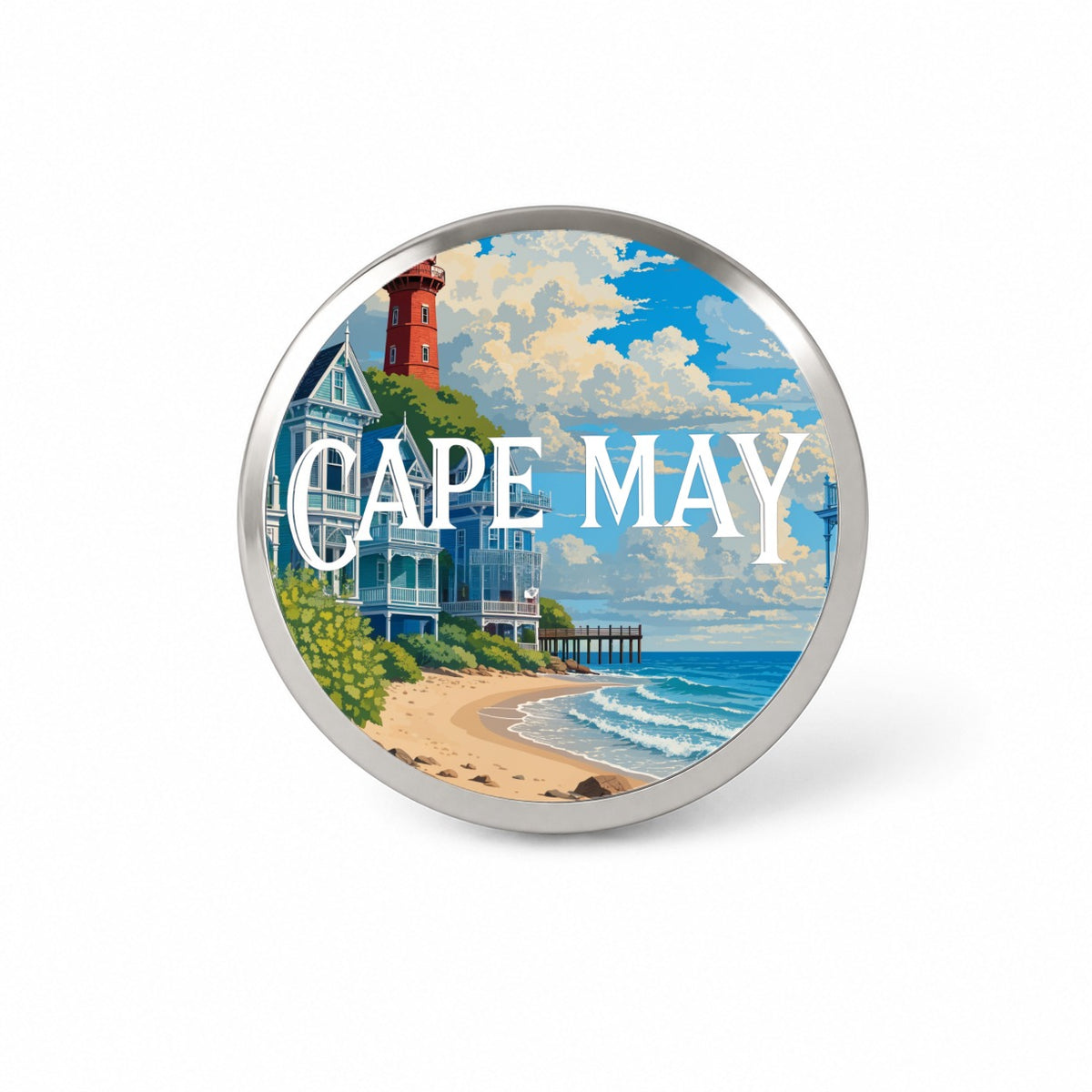 Cape May New Jersey Travel Novelty Hat Backpack Lapel Pin
