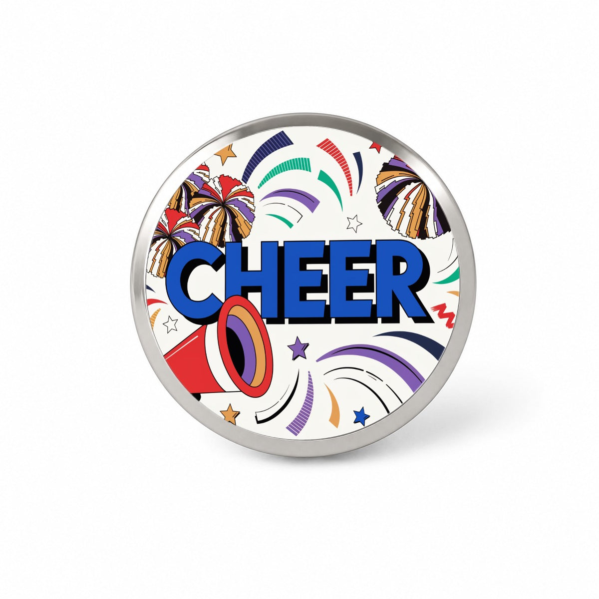 Cheer Cheerleader Colorful Novelty Hat Backpack Lapel Pin