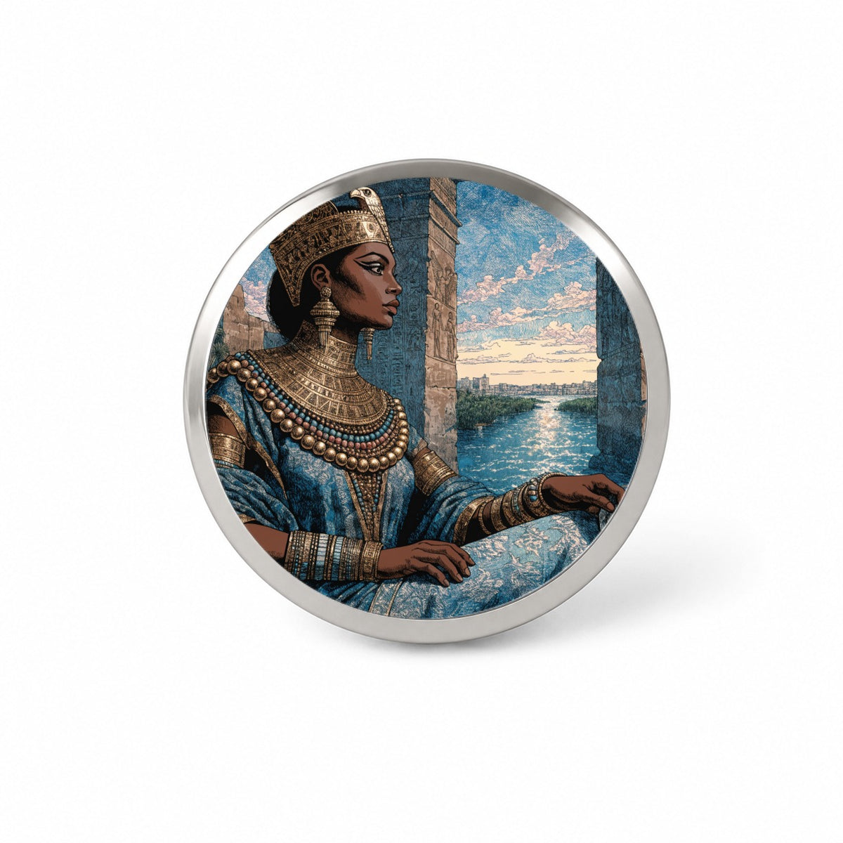 Cleopatra Egyptian Queen Novelty Hat Backpack Lapel Pin