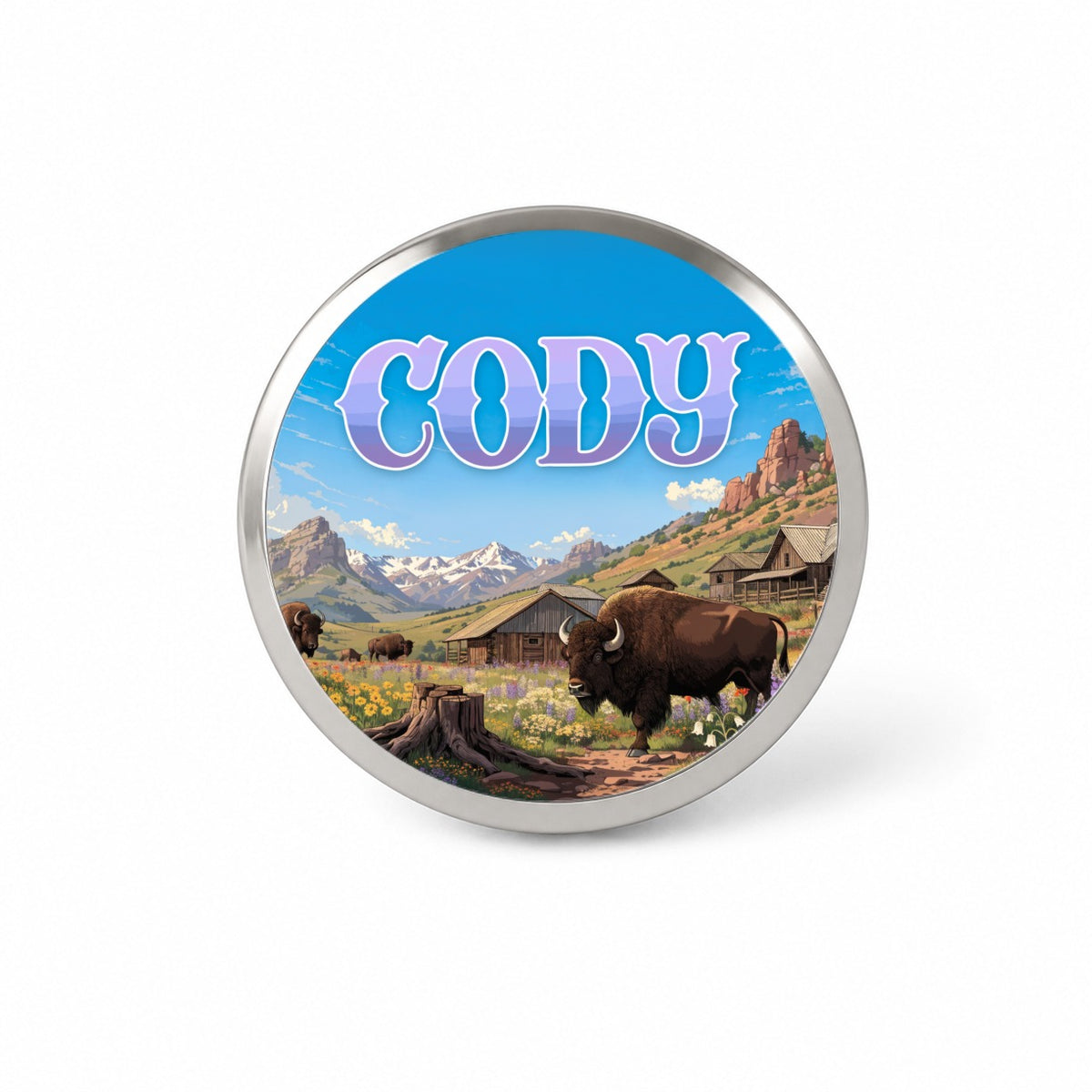 Cody Wyoming Travel Novelty Hat Backpack Lapel Pin