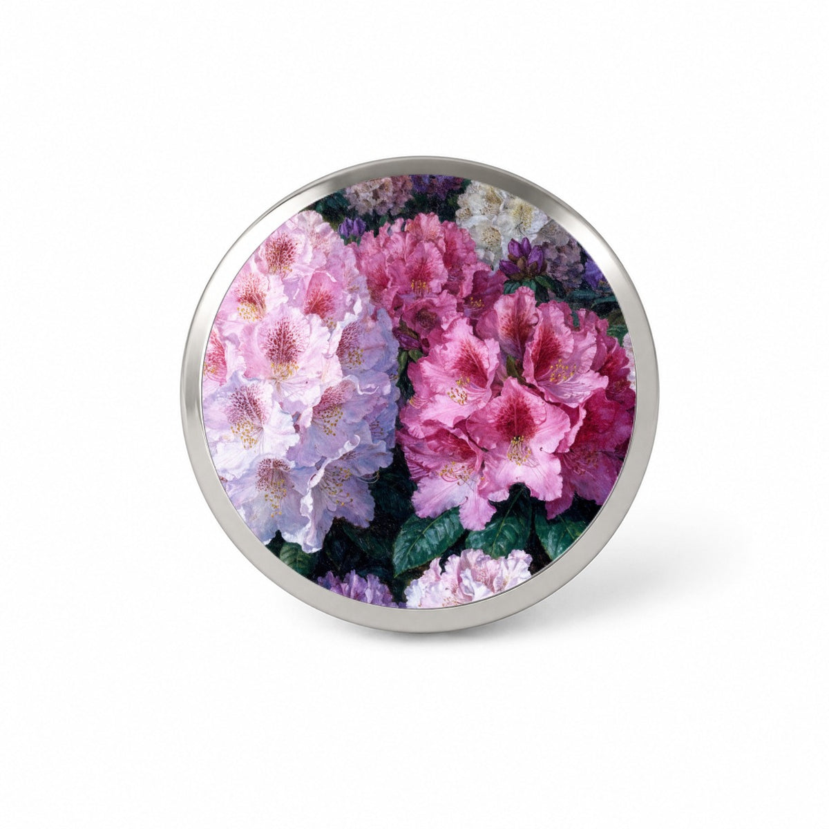 Colorful Rhododendron Garden Novelty Hat Backpack Lapel Pin