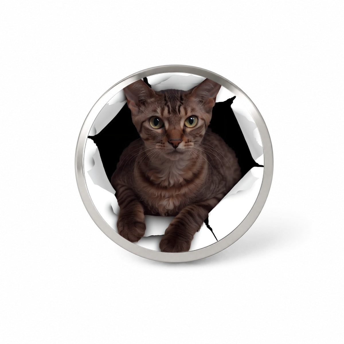 Cornish Rex Cat Breakout Novelty Hat Backpack Lapel Pin