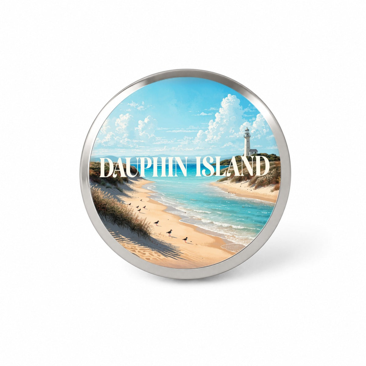 Dauphin Island Alabama Travel Novelty Hat Backpack Lapel Pin