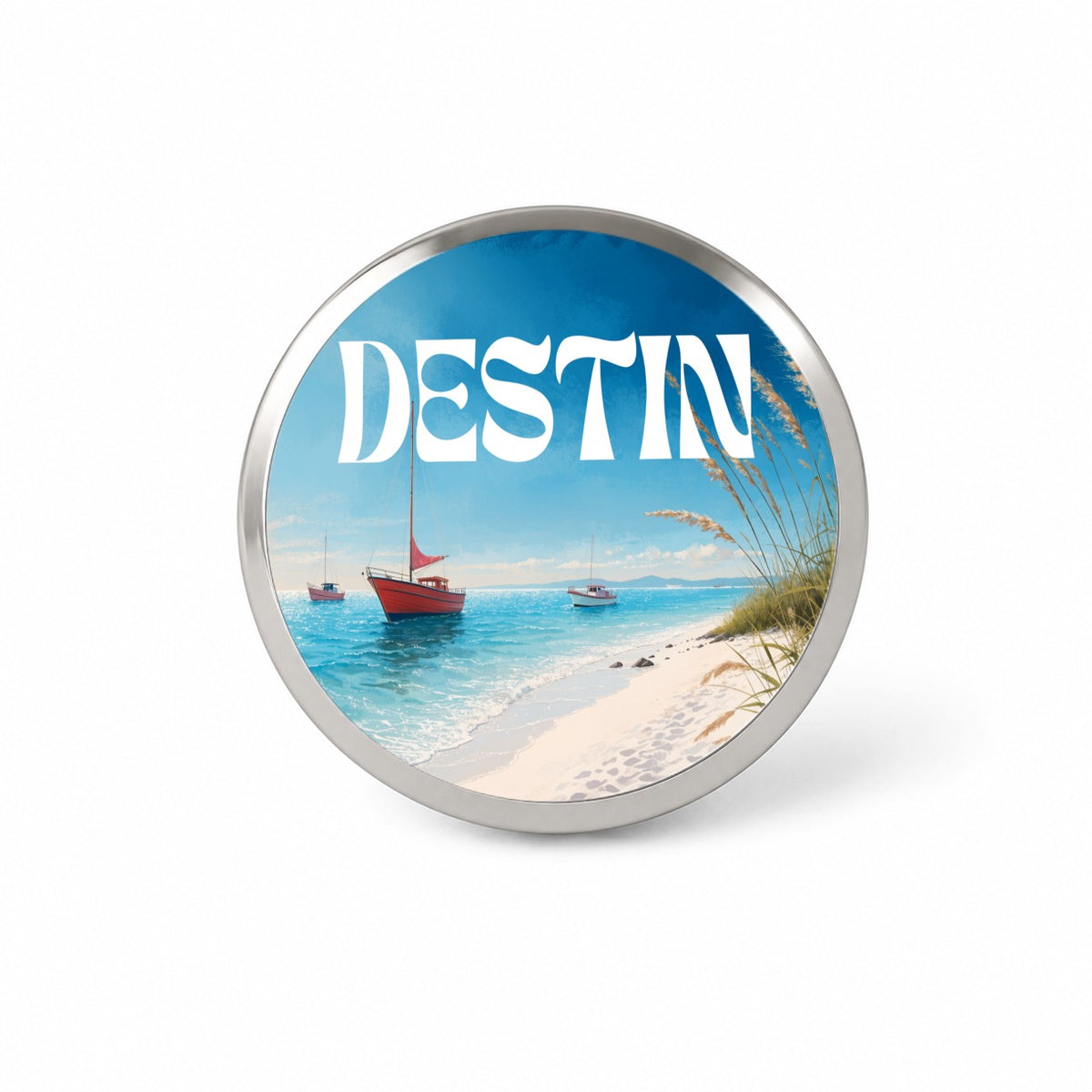 Destin Florida Travel Novelty Hat Backpack Lapel Pin