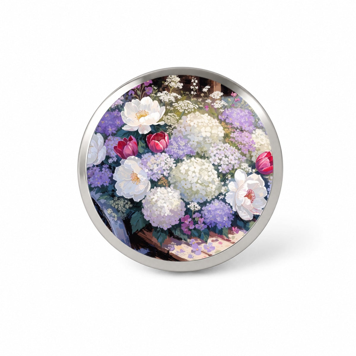 Flower Shop Garden Cart Novelty Hat Backpack Lapel Pin