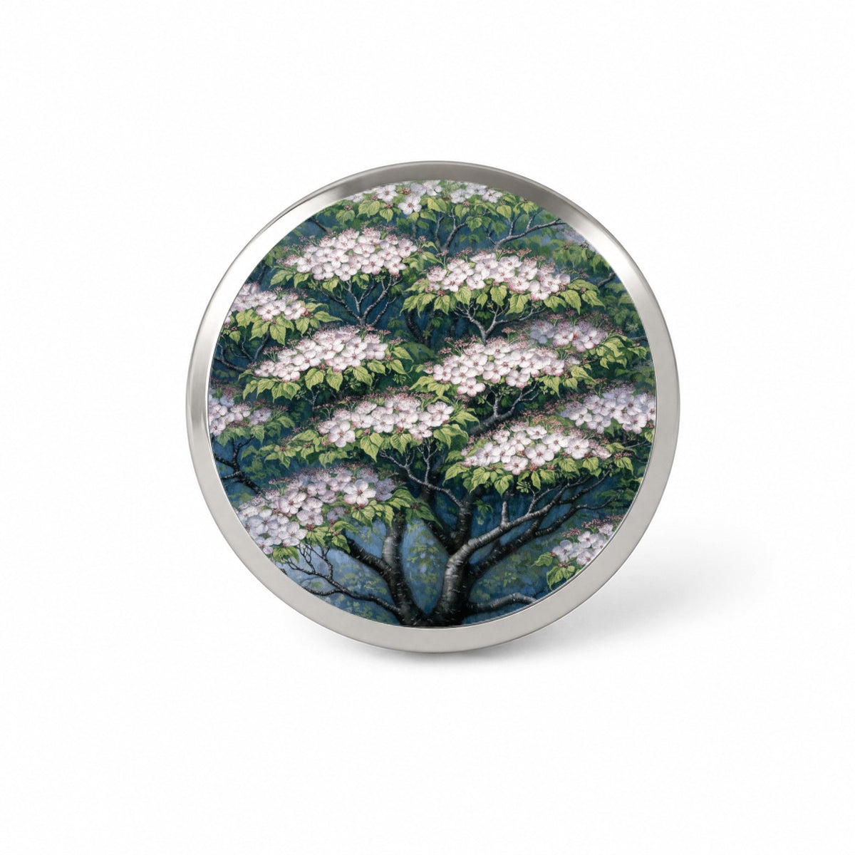 Flowering Dogwood Tree Novelty Hat Backpack Lapel Pin