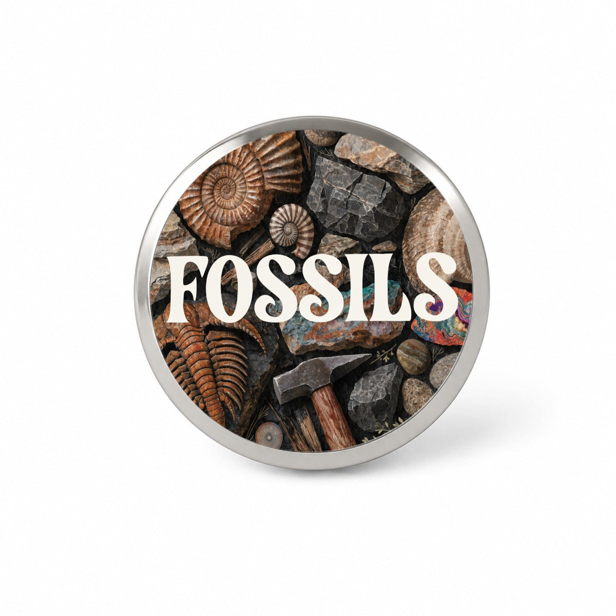 Fossils Enthusiast Geology Novelty Hat Backpack Lapel Pin