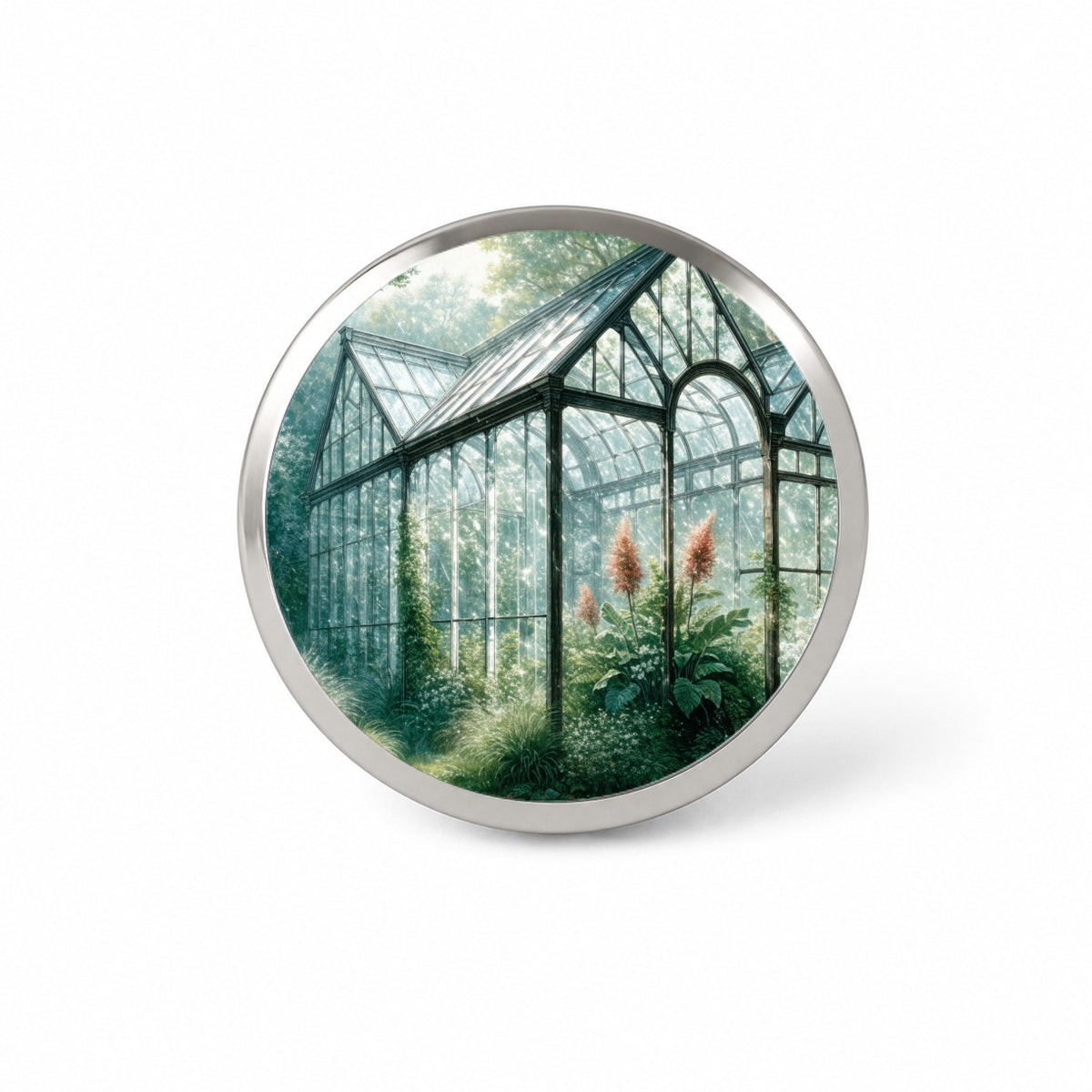 Garden Glass Conservatory Novelty Hat Backpack Lapel Pin
