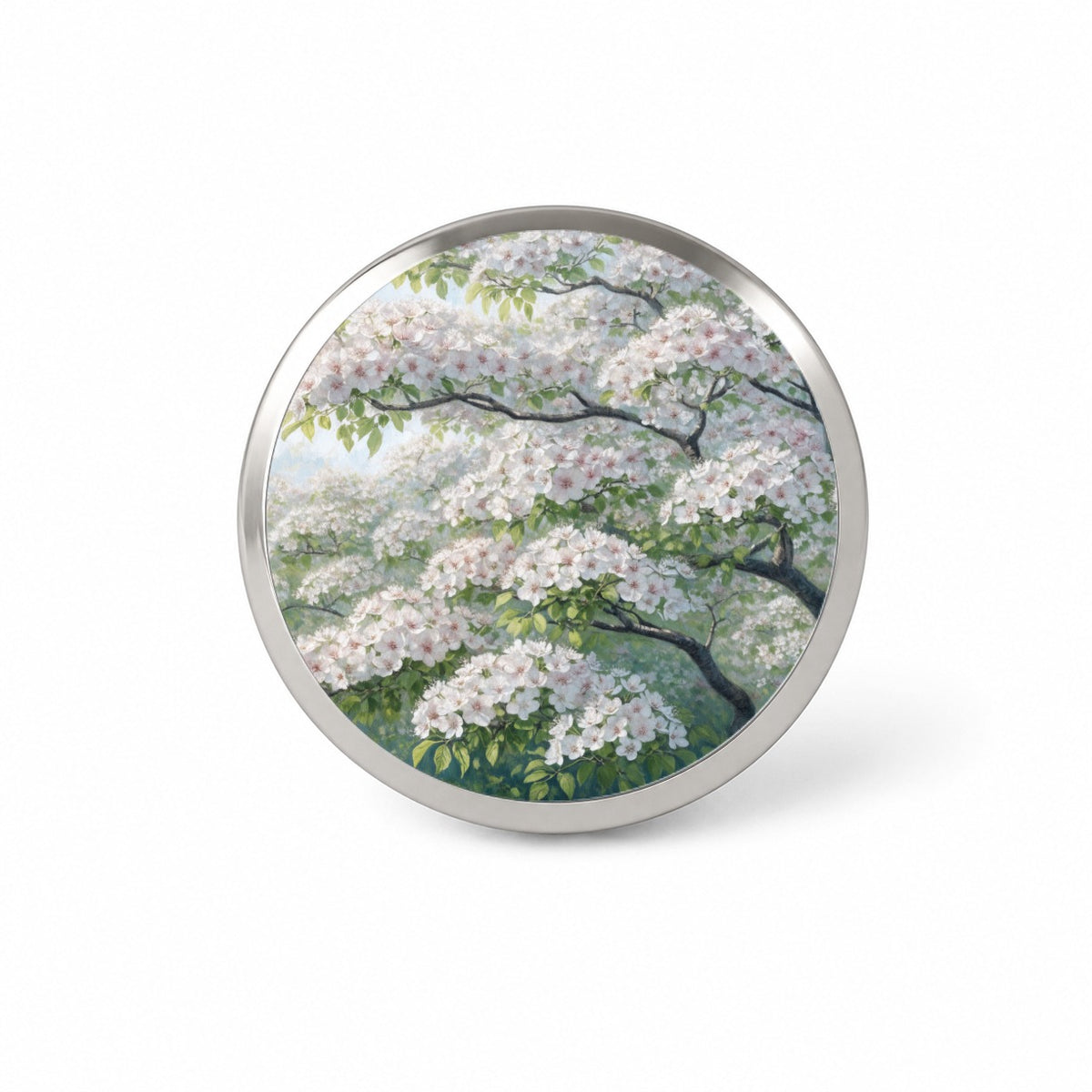 Graceful Flowering Dogwood Tree Novelty Hat Backpack Lapel Pin