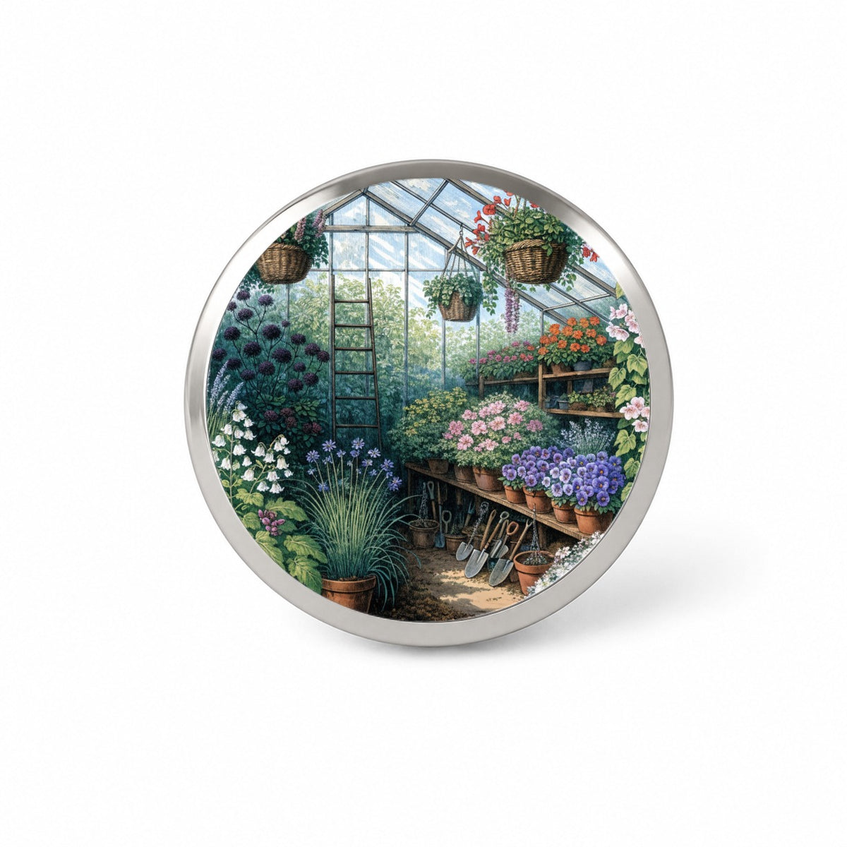 Greenhouse Gardening Plant Novelty Hat Backpack Lapel Pin
