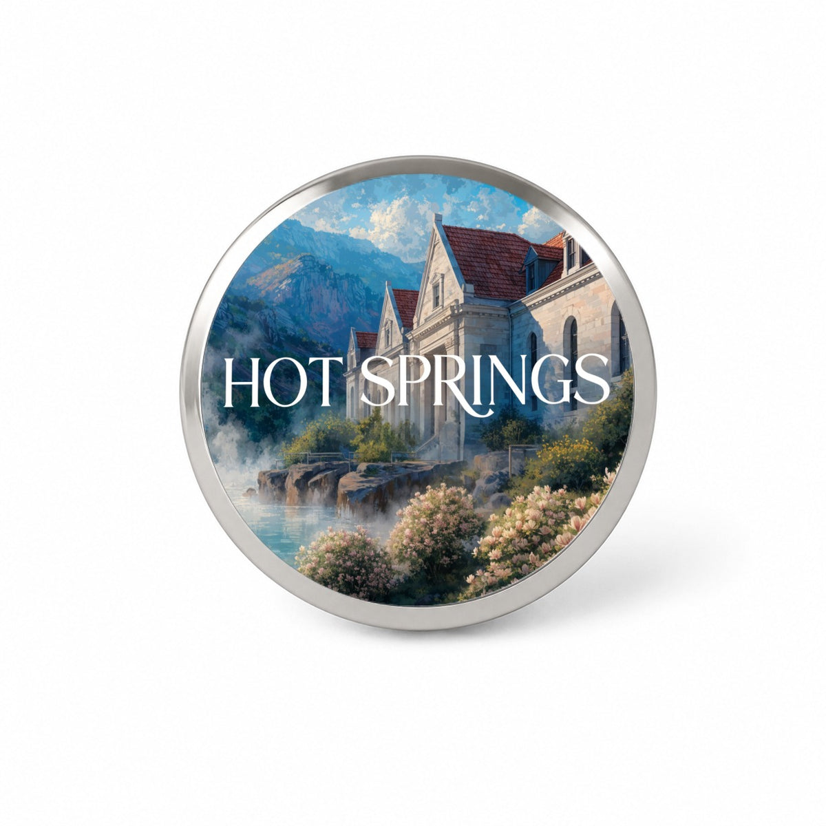 Hot Springs Arkansas Travel Novelty Hat Backpack Lapel Pin