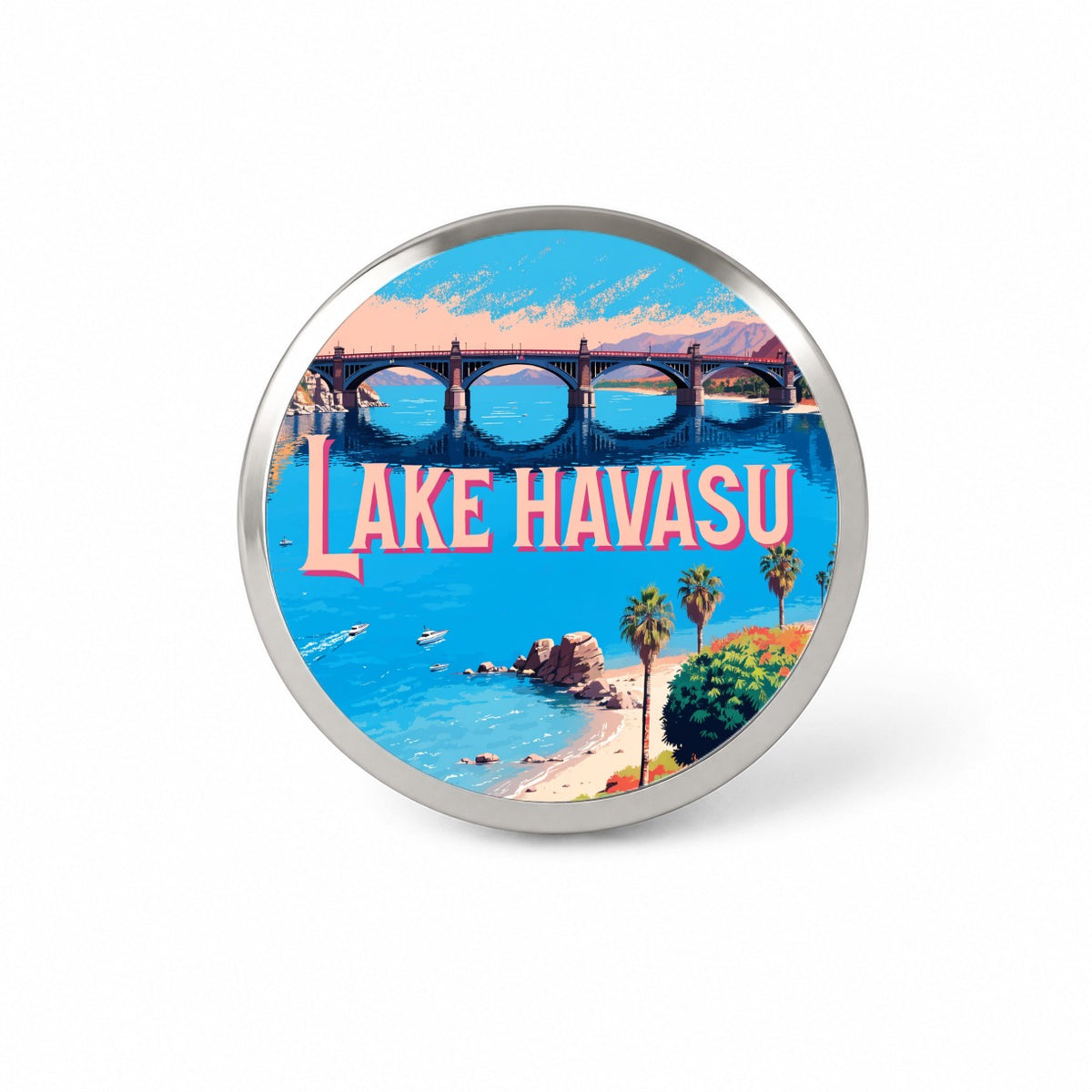 Lake Havasu Arizona Travel Novelty Hat Backpack Lapel Pin
