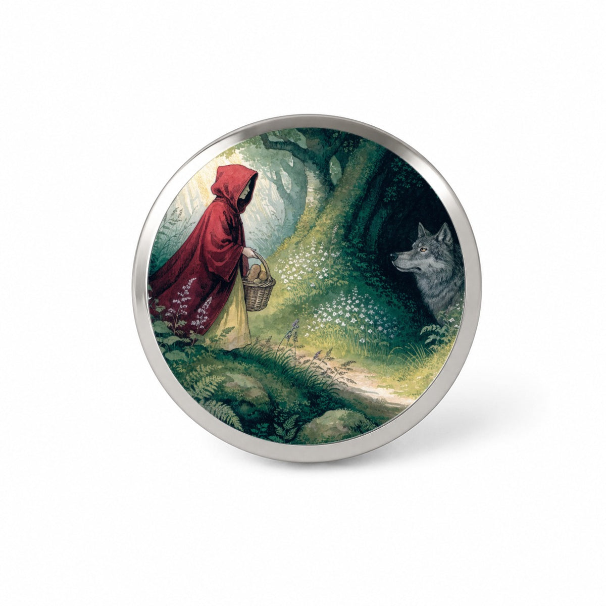Little Red Riding Hood Novelty Hat Backpack Lapel Pin