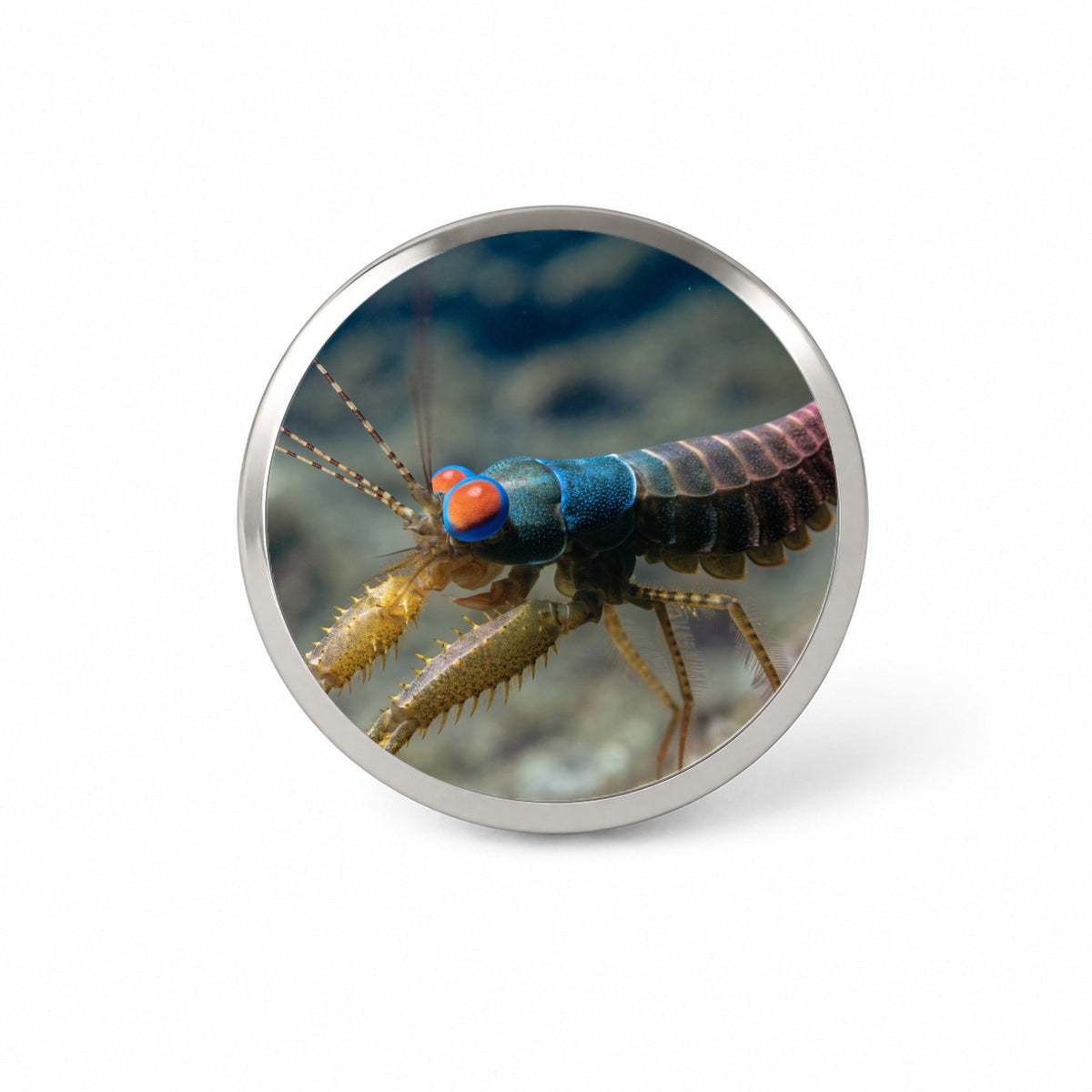 Mantis Shrimp Novelty Hat Backpack Lapel Pin