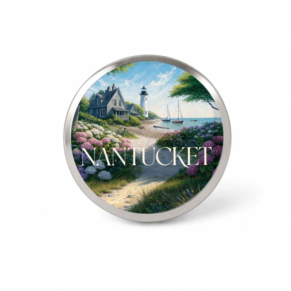 Nantucket Massachusetts Travel Lighthouse Novelty Hat Backpack Lapel Pin
