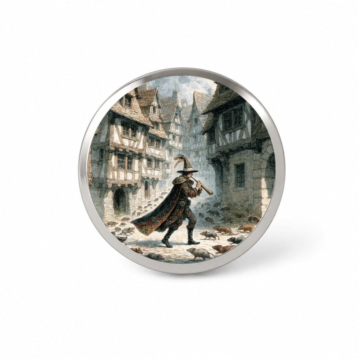 Pied Piper Fairy Tale Novelty Hat Backpack Lapel Pin