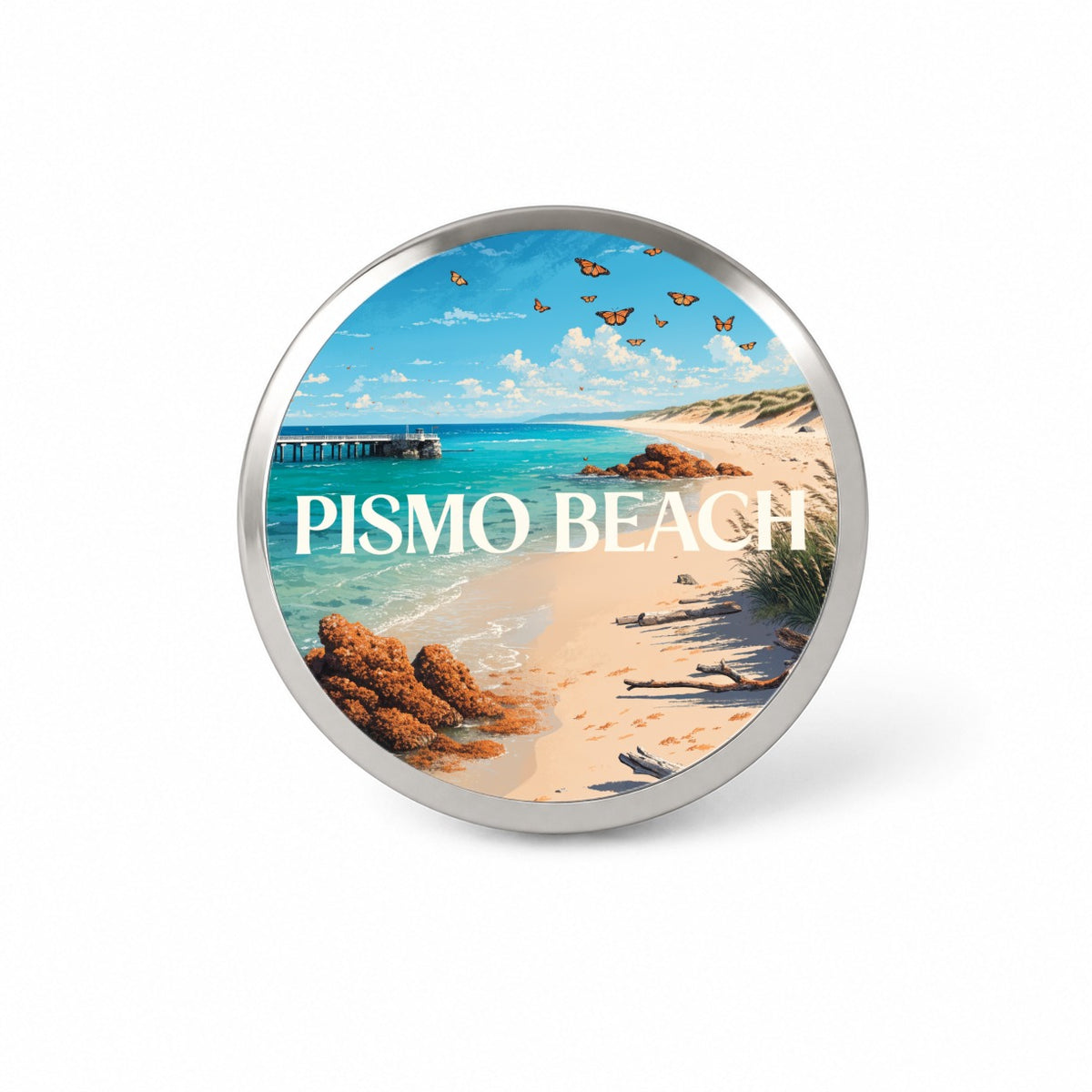 Pismo Beach California Travel Novelty Hat Backpack Lapel Pin
