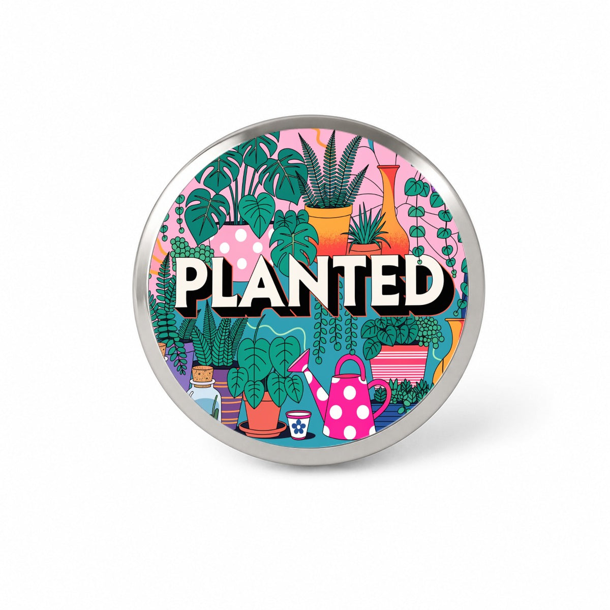 Planted Gardener Gardening Plants Novelty Hat Backpack Lapel Pin