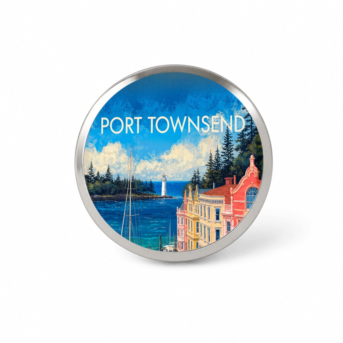 Port Townsend Washington Travel Novelty Hat Backpack Lapel Pin