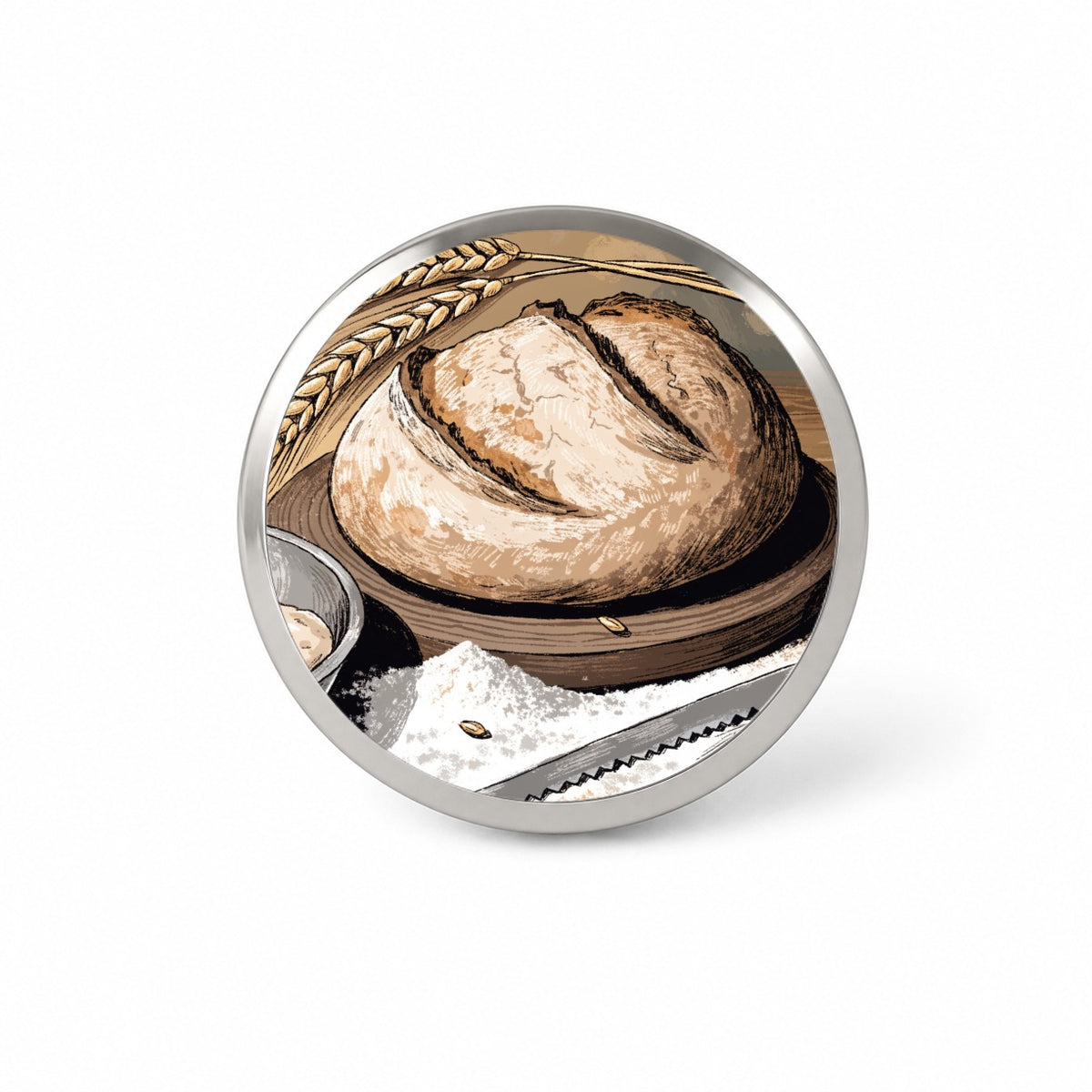 Sourdough Bread Baking Novelty Hat Backpack Lapel Pin
