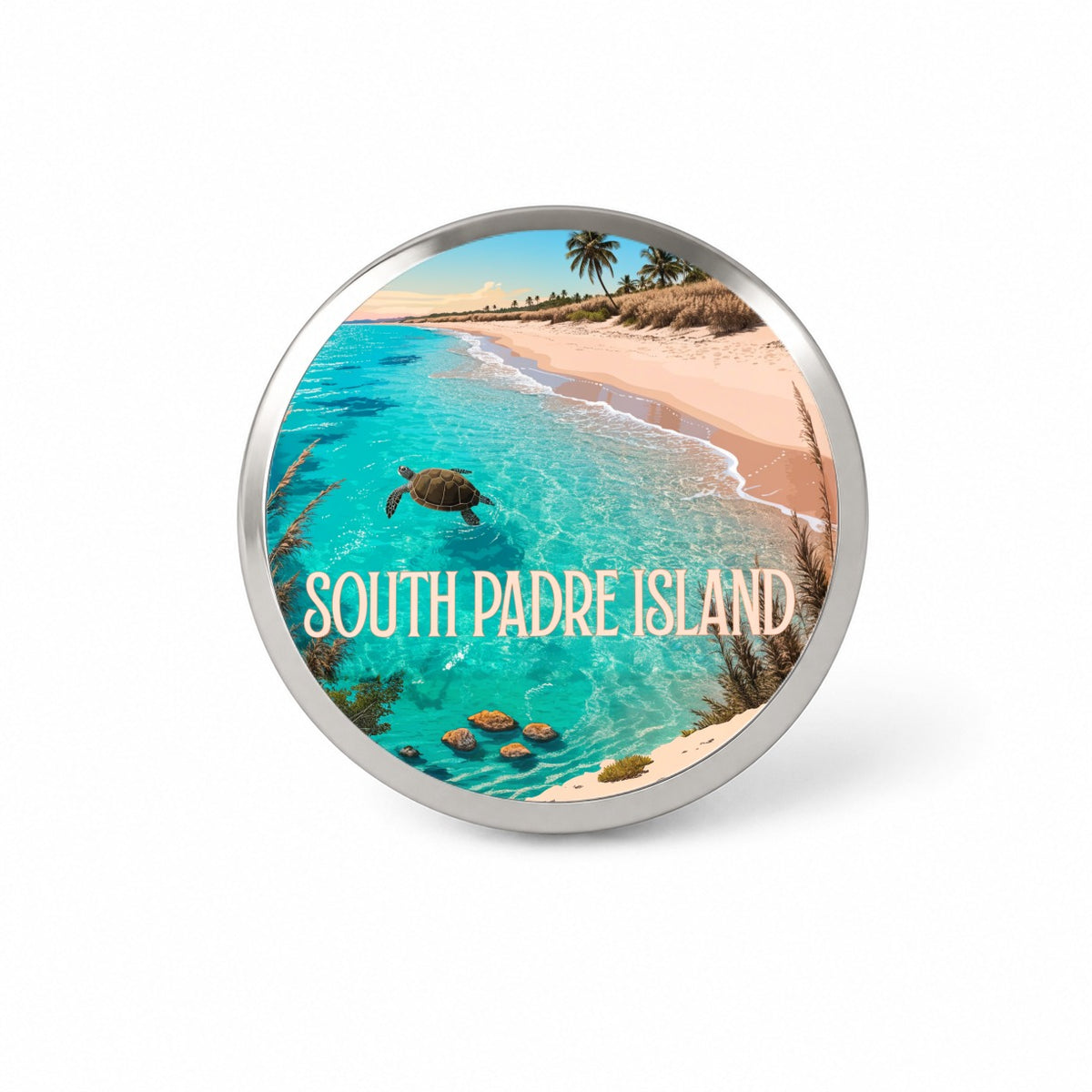 South Padre Island Texas Travel Novelty Hat Backpack Lapel Pin